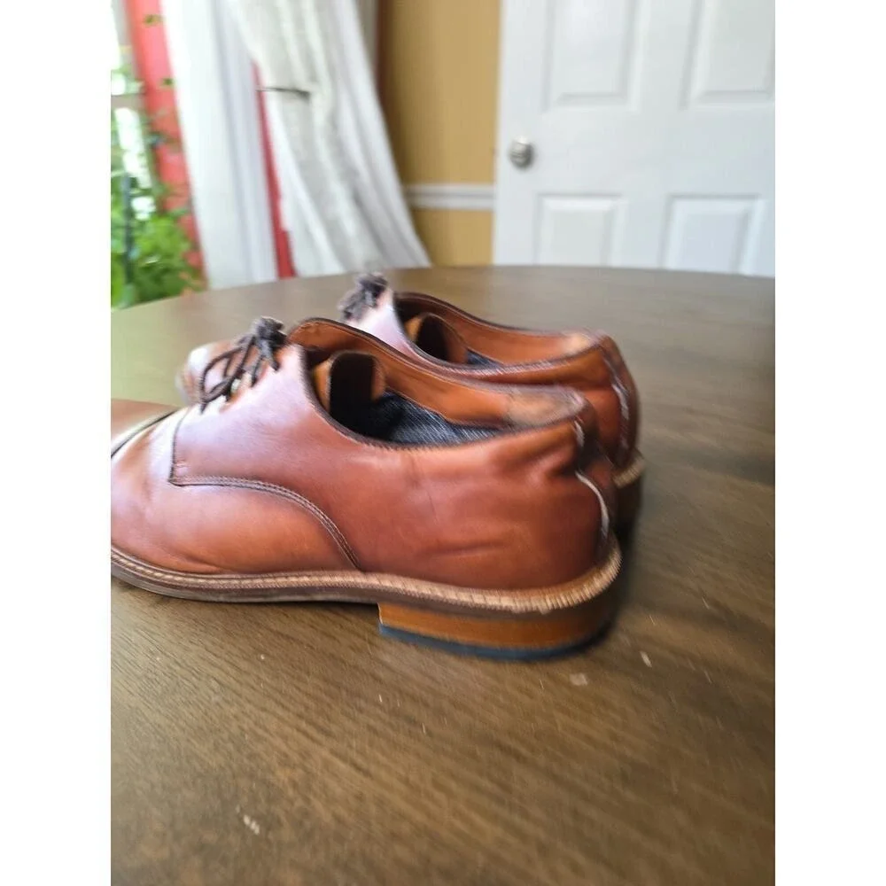 Vince Camuto Lamson‎ Cap Toe Oxford Men's Brown Leather Size 11.5 Wide NICE